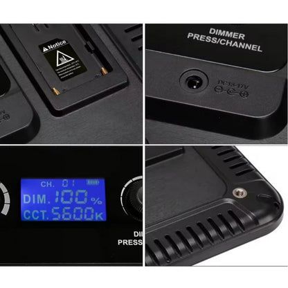 Лампа відеосвітло LED PT-F60B 60W color 3200-5600K