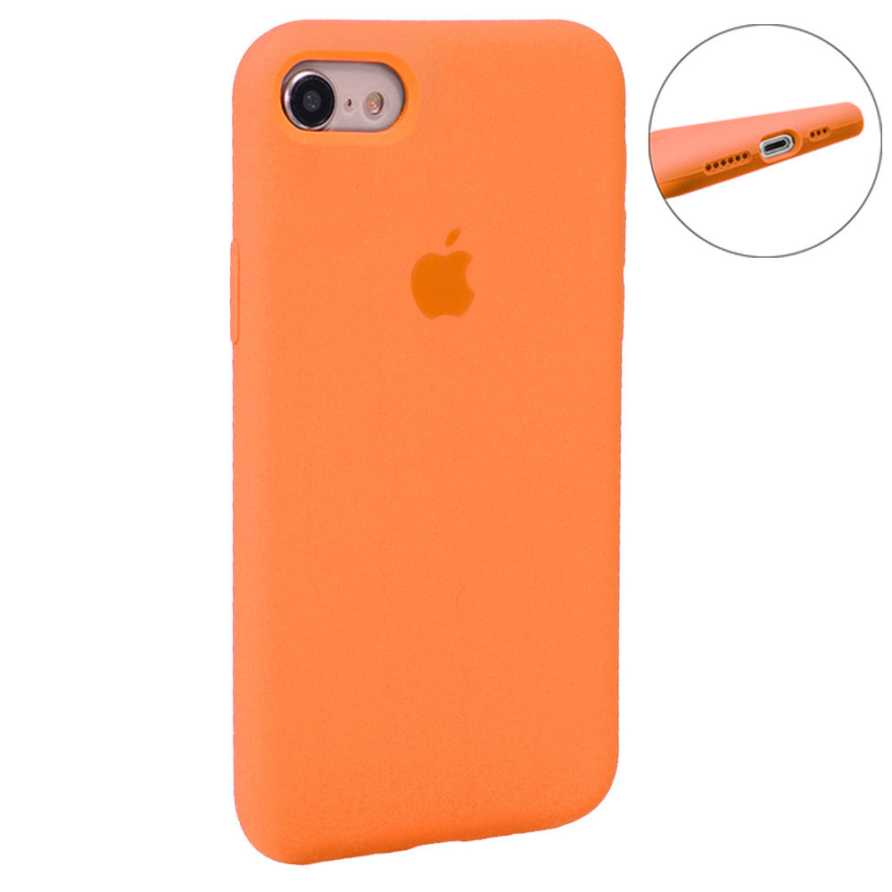 Original Silicone Case Full Size iPhone 7 ; 8 ; SE 2020 — Blue Bird Feather