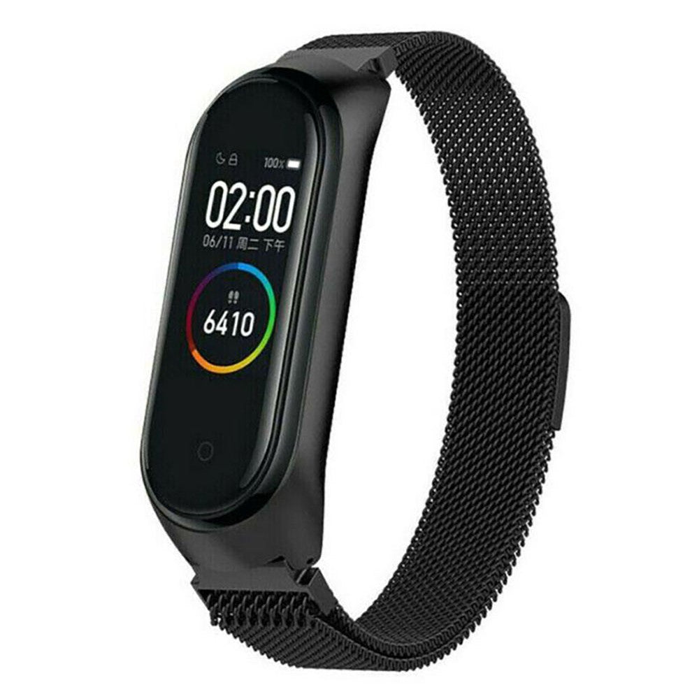 Ремінець Milanese Loop Xiaomi Mi Band 5 6 — Black