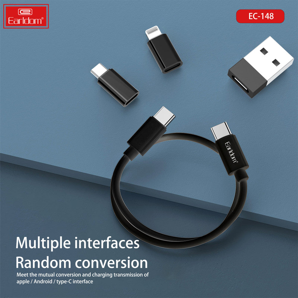 Кабель 3 in 1 ( L , M , С ) 2A (1m) — Earldom EC-148