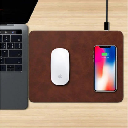 Килимок для миші Wireless Charging Black ; Brown