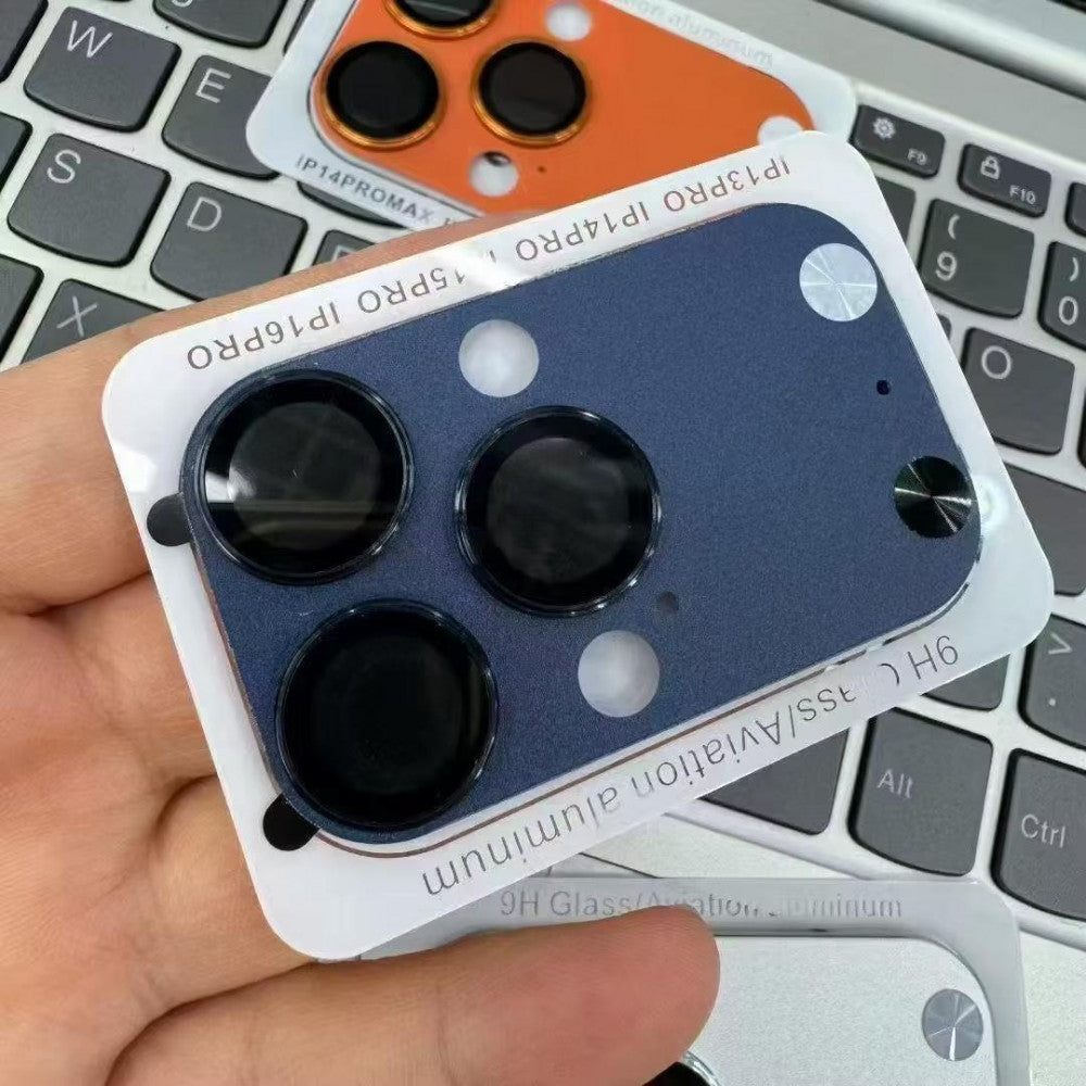 Fake Camera Glass Plastic Color — iPhone 15-16 Pro Max — Blue