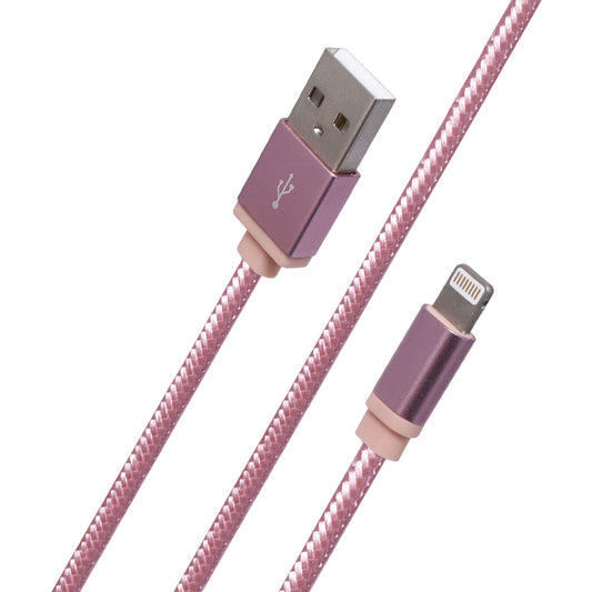 Кабель Lightning 18W (1m) Yoobao YB413 — Rose Gold