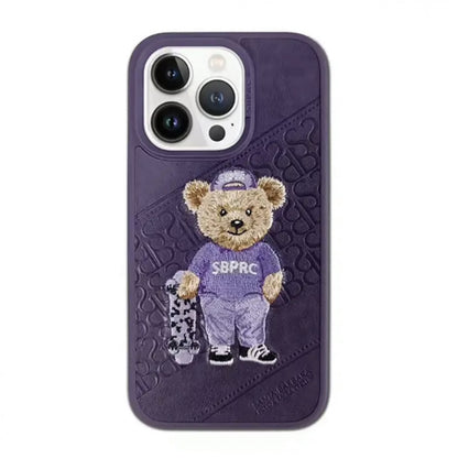 Polo Crete Leather Case iPhone 14 Pro Max — Purple