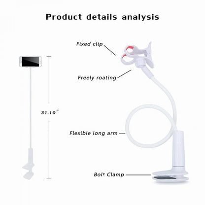 Підставка для планшета та телефону Plastic lazy — White