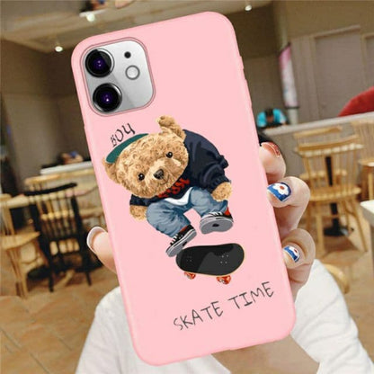 Cartoon Fun Slogan Bear TPU case iPhone 12 Pro 6.1"