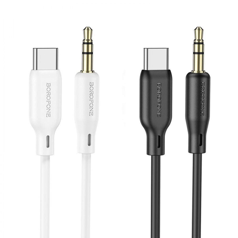 Кабель Aux to USB C (1m) — Borofone BL18 — Black