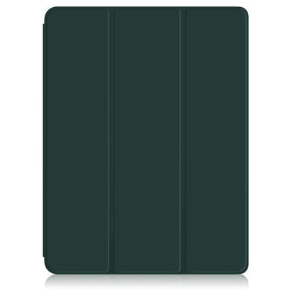 Tri-fold flat with pen slot Book Case iPad 10.9"  — Dark Green