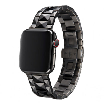 Ремінець Ceramic Rhombus Design Apple Watch 38 mm 40 mm 41 mm — Black
