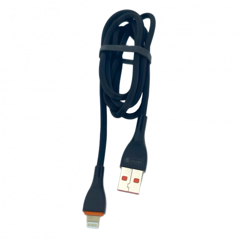 Кабель Lightning 2.4A (1m) Veron SL08 Silicon — White