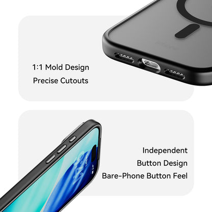 Накладка Чехлы Rock Guard Metal Lens Frame Series TPU Case with Magsafe iPhone 17 Pro Max — White