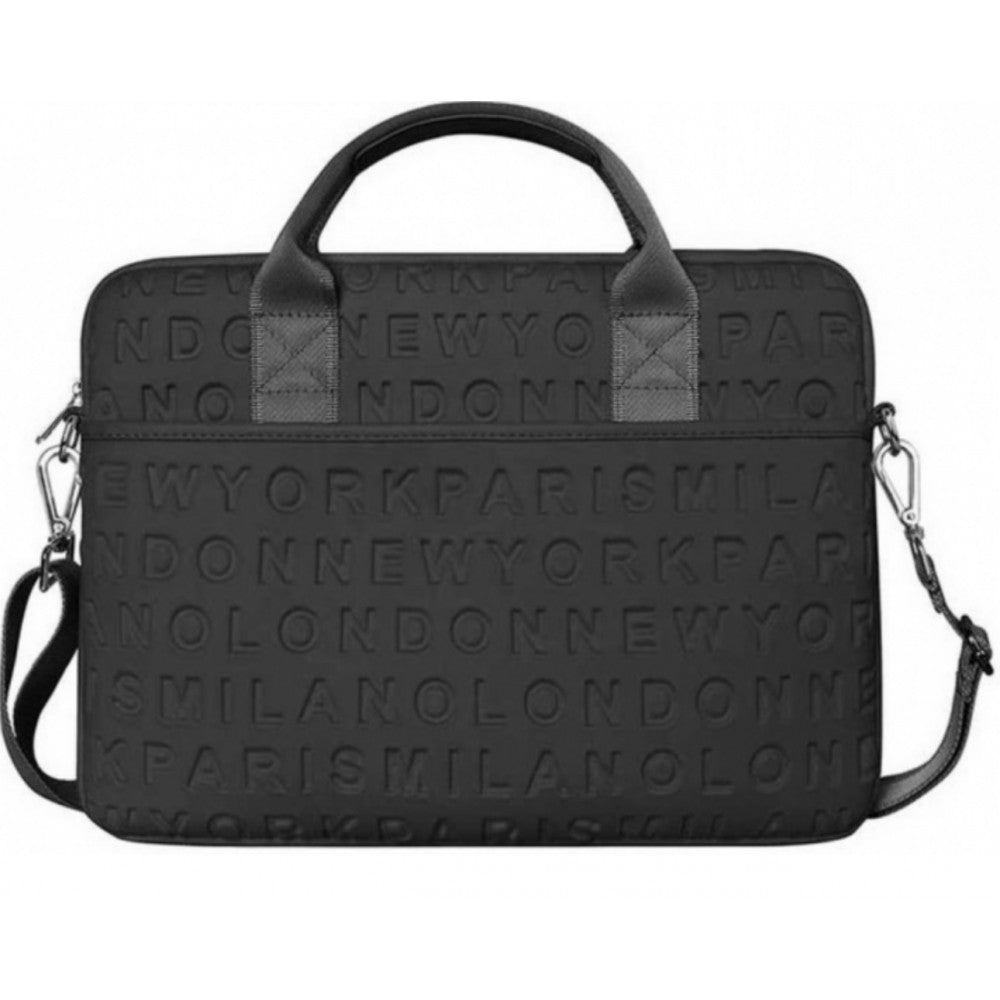 Сумка 15.4'' WiWU Vogue Laptop Slim Bag (with strap) — Black