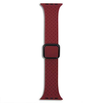 Ремінець Fabric pattern Design Apple Watch 38 mm 40 mm 41 mm — Dark Red