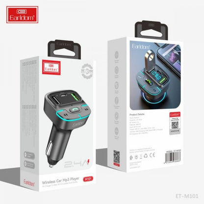 Fm Modulator MP3 | Car Charger | 3.1A | 2U | 1C — Earldom ET-M101