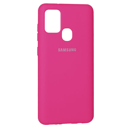 Original Silicone Cover Case Samsung A21S (A217) — Hot Pink