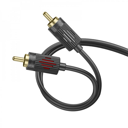 Cable 2 RCA To 2 RCA (1m) Hoco UPA29 — Black