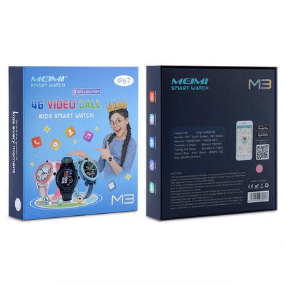 Детские смартчасы Smart Baby Watch Xiaomi M3MAX Waterproof с GPS трекером 4G