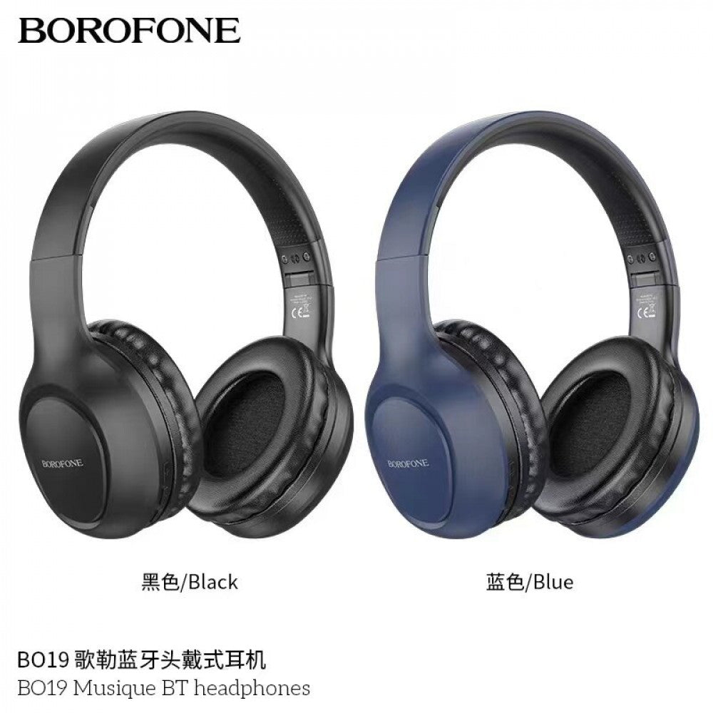 Навушники Bluetooth Borofone BO19 Musique — Blue