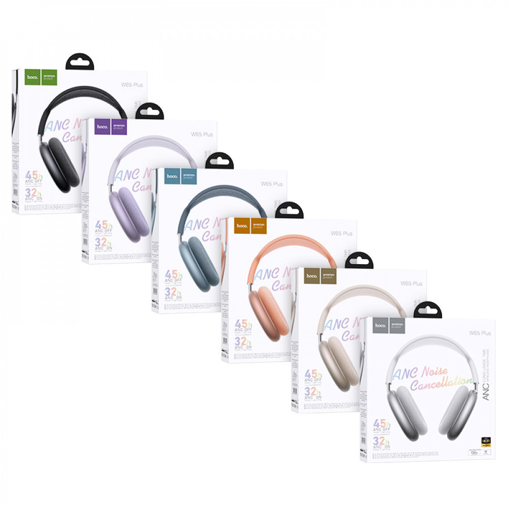 Bluetooth Headphones — Hoco W65 Plus — Silver