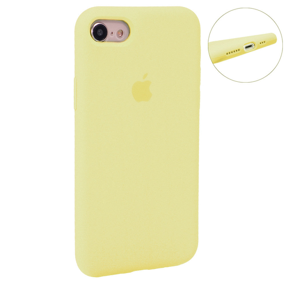 Original Silicone Case Full Size iPhone 7 ; 8 ; SE 2020 — Blue Bird Feather