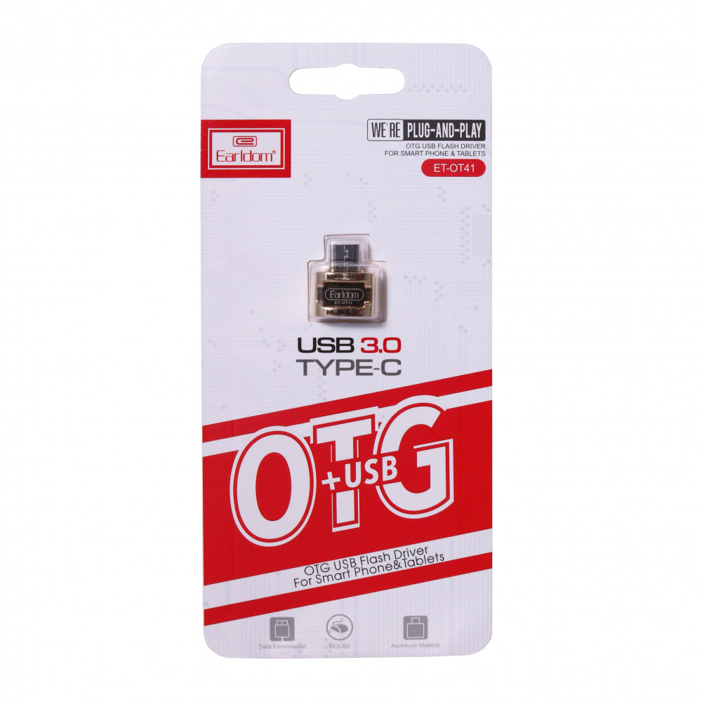 Adapter OTG USB C To USB — Earldom ET-OT41 — Gold