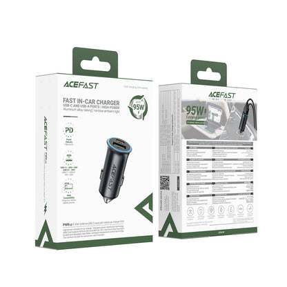 Автомобильное зарядное устройство для Acefast B16, 95 Вт, USB-A, USB-C