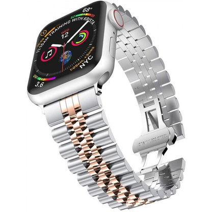 Ремінець 5 Bead Apple Watch 42 mm 44 mm 45 mm 49 mm Silver&Gold