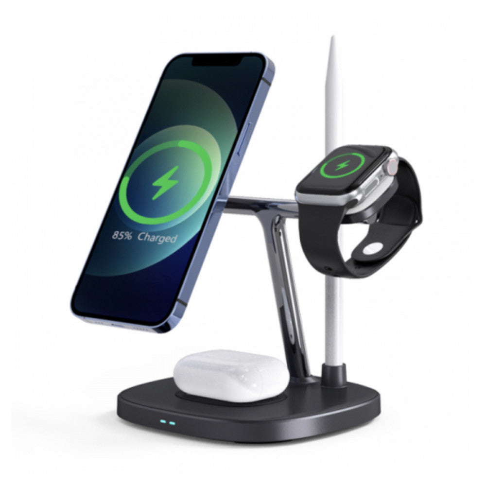 Wireless Charger — WiWU 4 in 1 M8 — Black