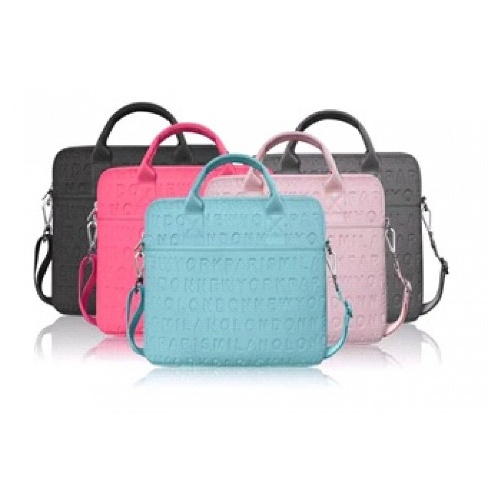 Сумка 13.3'' (14.2'') — WiWU Vogue Laptop Slim Bag  (with strap) — Pink