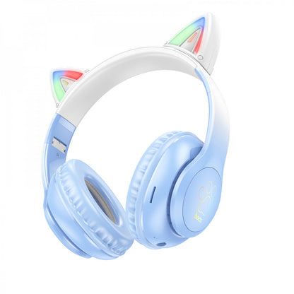 Навушники Bluetooth — Hoco W42 Adventure — Crystal Blue