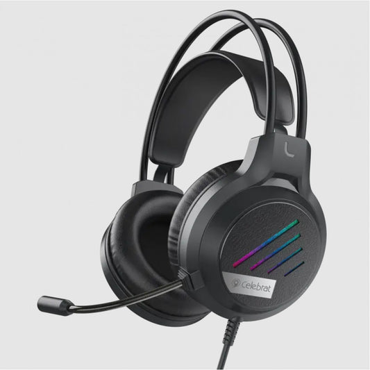 Gaming Headset 3.5mm & USB — Celebrat GM-2 — Black