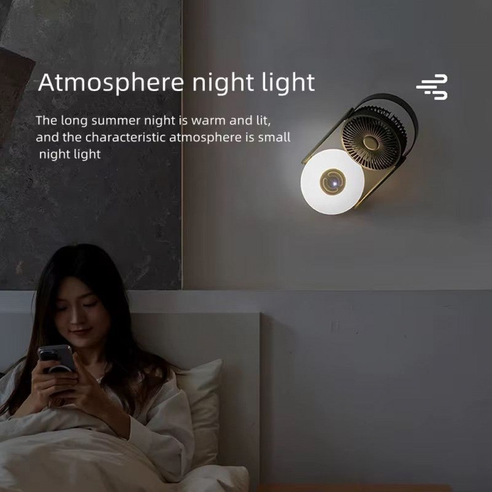 Портативный мини вентилятор WT-F62 - 10000 mAh — Green