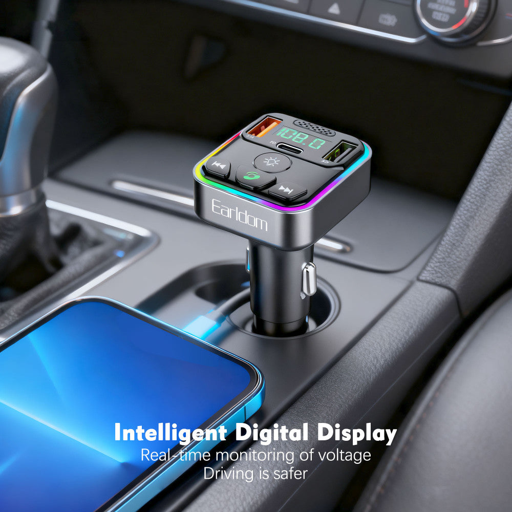 Fm Modulator MP3 | Car Charger | 3.0A | 2U | 1C — Earldom ET-M114