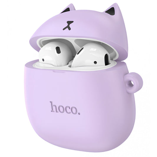 Bluetooth гарнітура TWS Hoco EW45 — Lilac cat