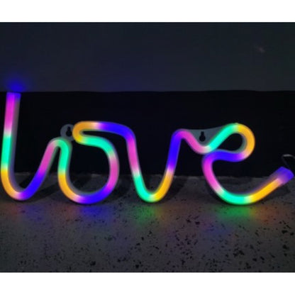 Ночной светильник — Neon Sign — Love / Heart Colorful