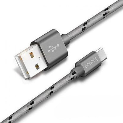 Кабель USB C 2A (1m) — Yoobao YB415C — Gray