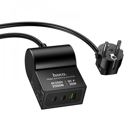 Мережевий фільтр 2500W 1U | 1P | 2C 30W | 1.5m — Hoco AC33