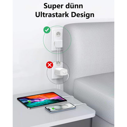 Зарядний пристрій Home Charger 35W 2PD USB C to Lightning Cable (1m) для девайсів Apple MHJ83ZM/A