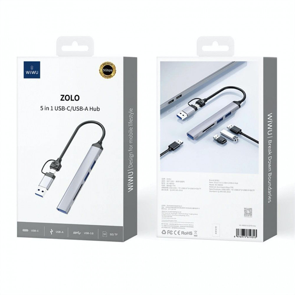 HUB USB C 5 in 1 — WiWU ZOLO Wi-HB003