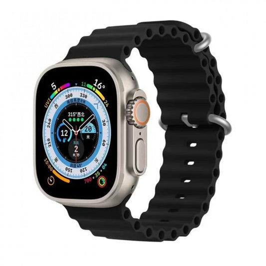 Ремінець Ocean Band Design Apple Watch 38 mm 40 mm 41 mm — Black