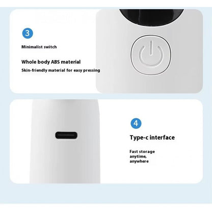 Портативный мини вентилятор WT-F08 ( L-08 ) White - 1200 mAh