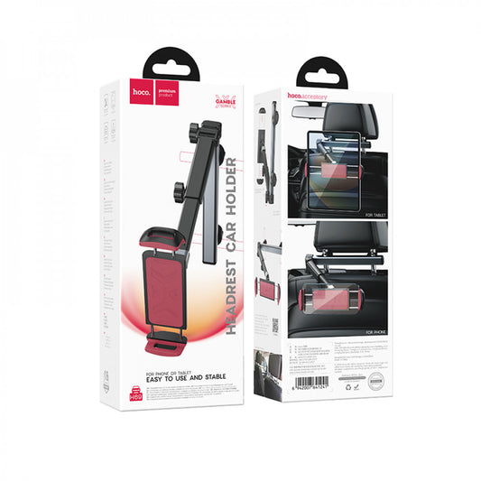 Автодержатель раздвижной на подголовник сиденья — Hoco H69