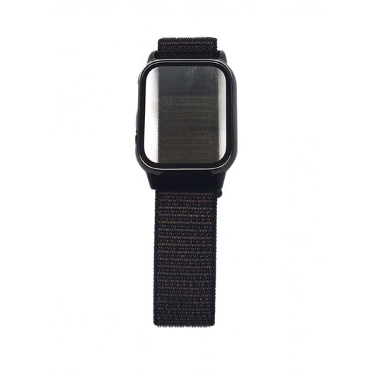 Ремешок Нейлон, нейлоновый, с защитным чехлом,  Apple Watch 40 мм — Черный