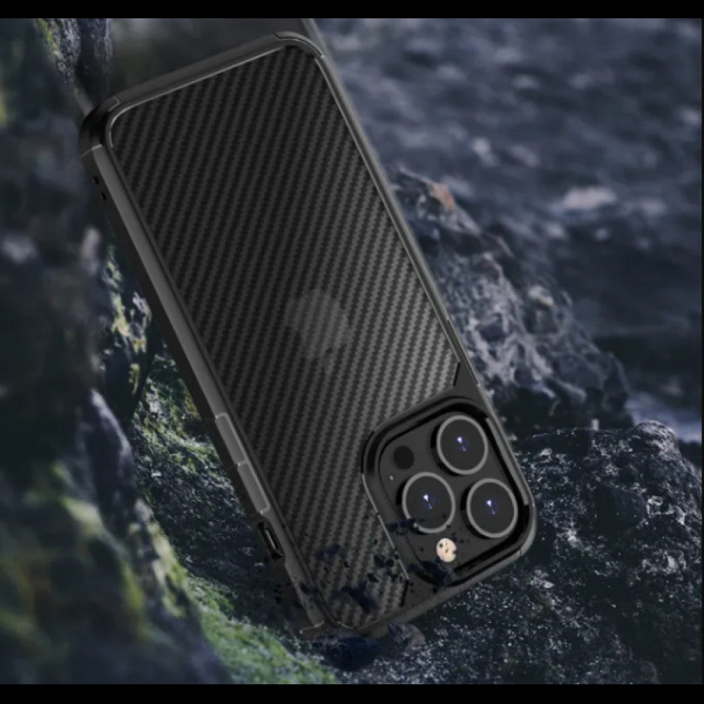 Накладка Чехлы Ipaky Carbon Fiber Case iPhone 15 Pro Max