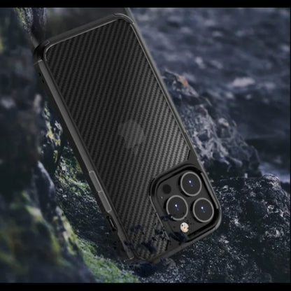 Накладка Чехлы Ipaky Carbon Fiber Case iPhone 15 Pro Max