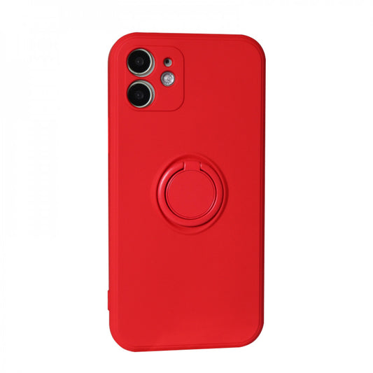 Ring Silicone Case iPhone 12 6.1" — Red