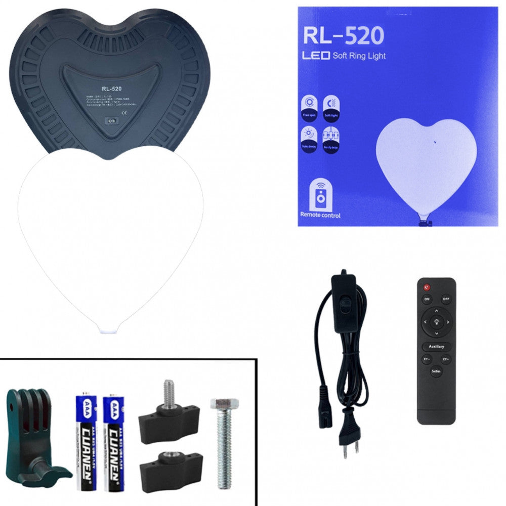 Лампа відеосвітло LED RL-520 \ світильник серце 40/42