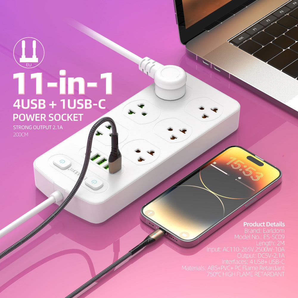 Power Extension 4U | 6P | 1C — Earldom ES-SC09