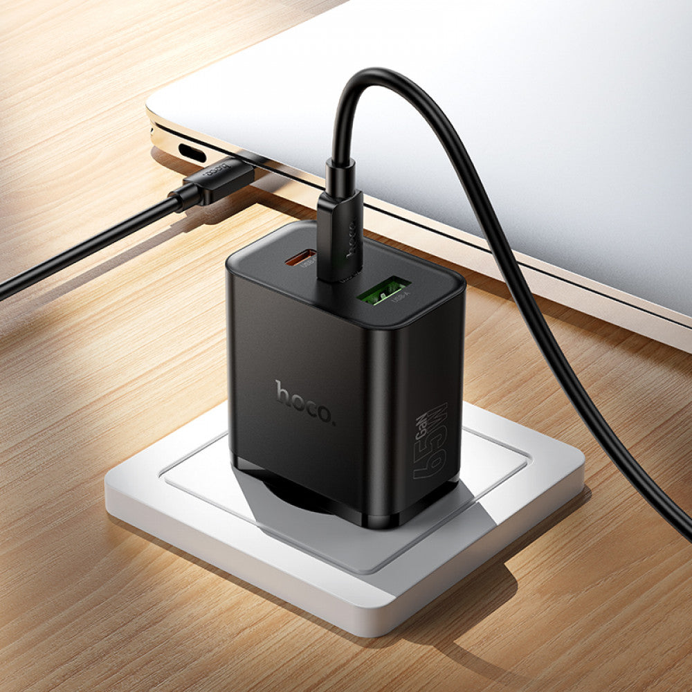Home Charger 65W GaN 2PD QC 3.0 Hoco N75