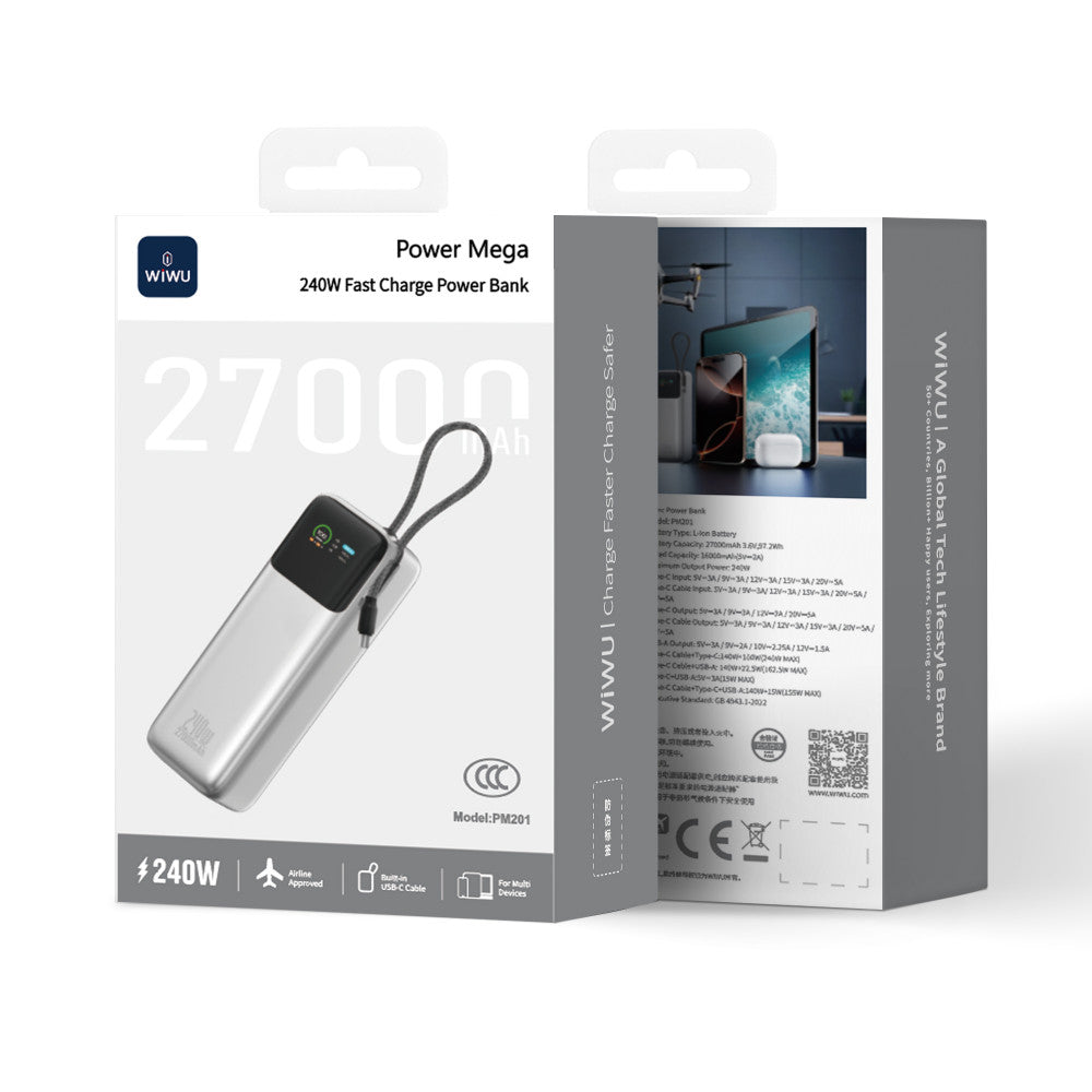 Power Bank 27000 mAh | 240W — WiWU PM201